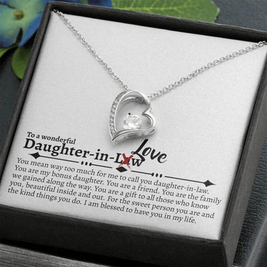 Daughter In Love Forever Heart Necklace - Love You This Much